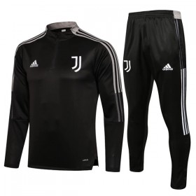 Juventus Dark Niño Sudadera De Entrenamiento Trajes 2022/23 Cuarto-Cremallera Gris